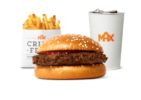 Hamburgare med bara ketchup-mål