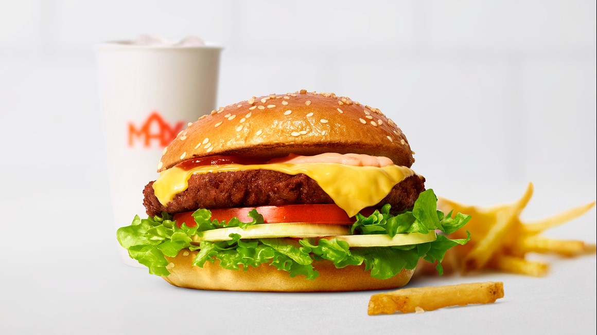 Plant beef hamburgare